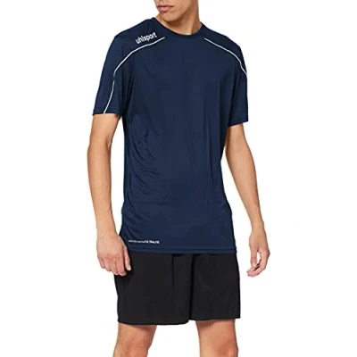 Afbeelding van Uhlsport Stream 22 Shirt Korte Mouw Heren Marine / Wit Maat: 3XL