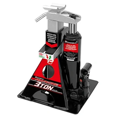 Afbeelding van Powerbuilt Unijack 640912 krik voor fles en in één, zwart, 2721,6 kg, all one autolift, zwaar voertuig, 640912, 3 ton