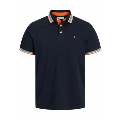Afbeelding van Jack &amp; Jones Epaulos SS NOOS Poloshirt, Heren, Maat: XS, Black navy