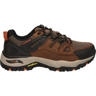 Afbeelding van Skechers Dawson Argosa Sneakers laag, Heren, Maat: 41, Cognac Leer/ synthetisch