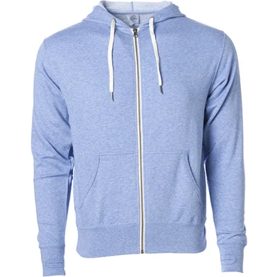 Afbeelding van Independent Unisex Midweight French Terry Zip Hood NP354 Sky Heather
