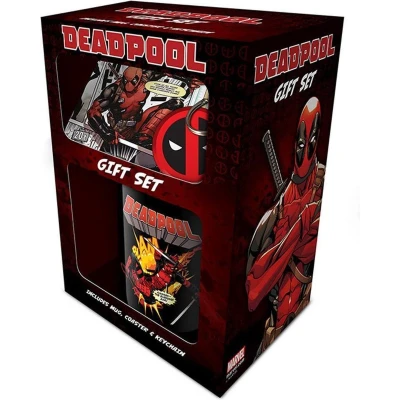 Afbeelding van Marvel Deadpool Geschenkset Mok, Onderzetter en Sleutelhanger