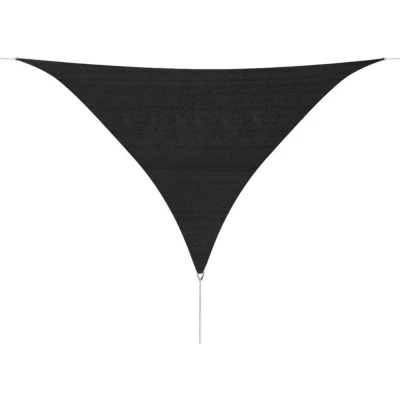 Afbeelding van Zonnescherm antraciet driehoekig 3,6x3,6x3,6 m HDPE