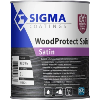 Afbeelding van Sigma WoodProtect Solid Satin 1 liter Schakelverf &amp; Systeemverf