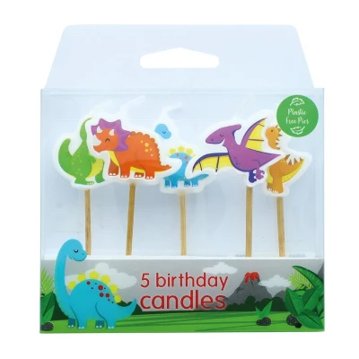 Afbeelding van Culpitt Taartkaarsjes Dino 5st.