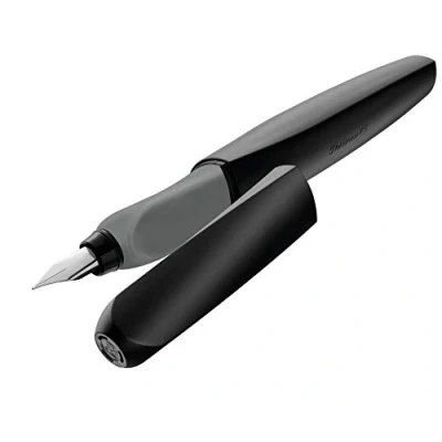 Afbeelding van Pelikan 946806 vulpen Zwart, Grijs Cartridgevulsysteem 1 stuk(s)