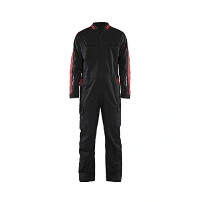 Afbeelding van Blaklader Industrie overall stretch 6144 1832 Zwart/Rood C58