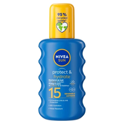 Afbeelding van Nivea Sun Protect &amp; Hydrate Zonnespray SPF 15 200 ml