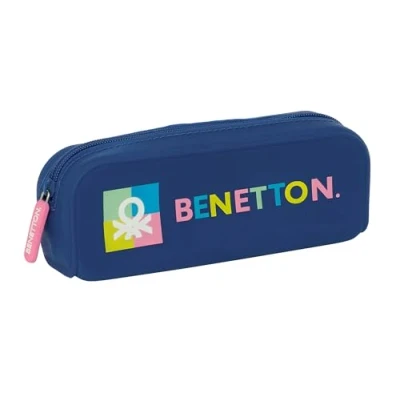 Afbeelding van Schoolpennenzak Benetton Cool Marineblauw 18.5 x 7.5 5.5 cm