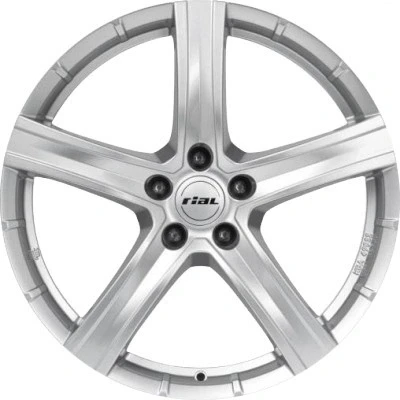 Afbeelding van RIAL 5 gat 19duim 150mm lichtmetalen Velg Quinto mattschwarz Front poliert QU90950X13 1