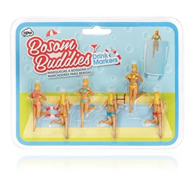 Afbeelding van NPW Bosom Buddies drankmarkers, 6 stuks