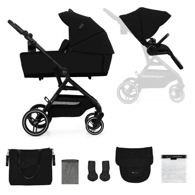 Afbeelding van Kinderkraft YOXI Kinderwagen 2in1 tot 27 kg Vele verstelmogelijkheden Zwart