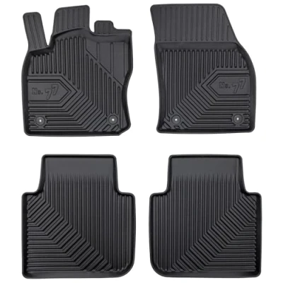 Afbeelding van M MOTOS Rubberen vloermatten voor Volkswagen Tiguan Allspace 2017 2024 Verbeter je reiscomfort met de zwarte antislip mat Auto nr. 77 automat alle weersomstandigheden, bescherming