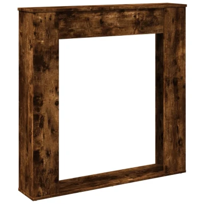 Afbeelding van vidaXL Haardombouw 100x20x100 cm bewerkt hout gerookt eikenkleurig