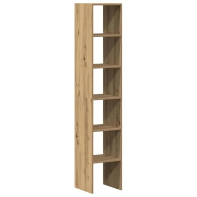 Afbeelding van vidaXL Boekenkasten 2 st 30x30x80 cm bewerkt hout artisanaal eiken