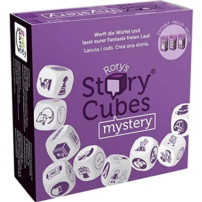 Afbeelding van Asmodee, Zygomatic, Story Cubes, Mystery, familiespel, vertelspel, 1 12 spelers, vanaf 6+ jaar, 20+ minuten, Duits