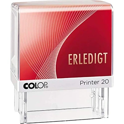 Image de Colop textstempel printer 20 erledigt, mit textplatte fr den markt d a l ch kunststoffgeh