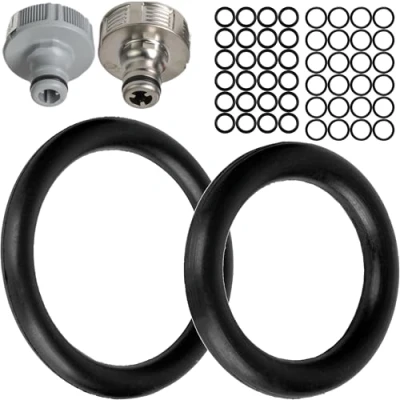 Afbeelding van 50 stuks vervangende O ringen voor G tuinaansluitsystemen 1/2 inch en 3/4 inch, compatibel met Gardena kraanaansluitingen 21 26,5 mm, diameter 16 x 11 22,3 17