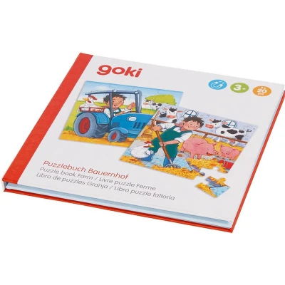 Afbeelding van Goki Magnetisch Legpuzzelboek Boerderij, 40st.