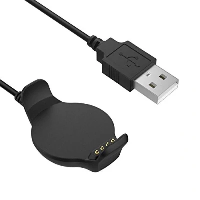 Afbeelding van MoKo Oplader compatibel met Garmin Forerunner 620, USB oplader, gegevensoverdracht, laadstation 1 m oplaadkabel voor 620 Smartwatch, zwart