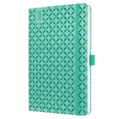 Afbeelding van Weekagenda Flair A5 2025 (NL/FR/EN/DU) Mint Green Hardcover