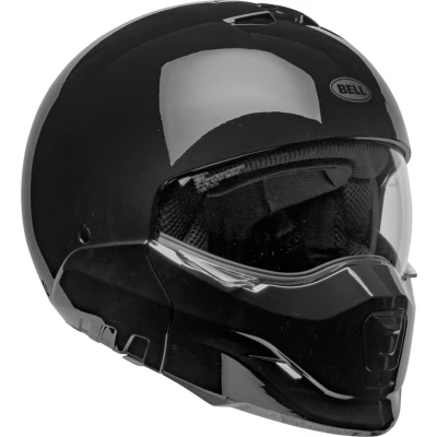 Afbeelding van Bell Broozer Solid Gloss Black S Maat Helm