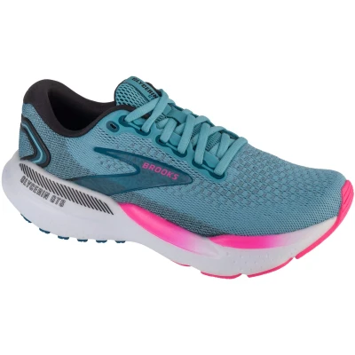 Afbeelding van Brooks Glycerin GTS 21 Stabiliteit hardloopschoenen, Dames, Maat: 37.5, Moroccan blue aqua pink Textiel