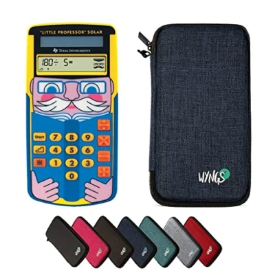 Afbeelding van CALCUSO Voordeelpakket blauw met TI Little Professor Solar rekenmachine