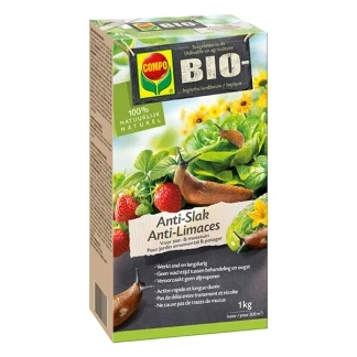 Afbeelding van COMPO Bio Anti Slak 100% natuurlijk voor siertuin en moestuin snelle lange werking doos 1 kg (200 m²)