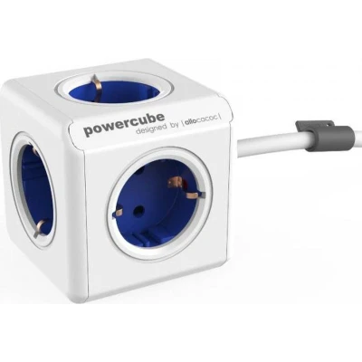 Afbeelding van Allocacoc PowerCube® Extended 1.5 M / Type F (Netherlands/Germany) Blue