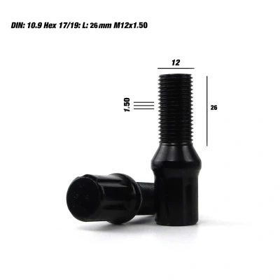 Afbeelding van Schroevenkit OMP OMPS09781201 26 mm Zwart M12 x 1,50