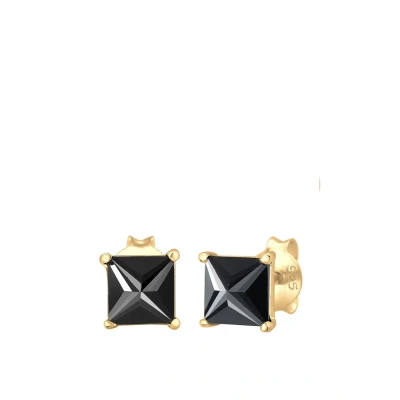 Afbeelding van Elli GEO Rechteck Eckig Oorbellen goldcoloured, Dames, Maat: One Size, Gold coloured
