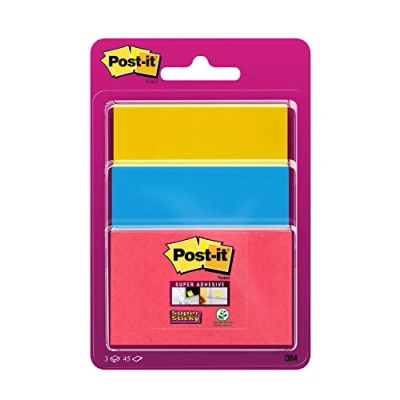 Image de Bloc de 135 feuilles Post it Super adhésive Modèle aléatoire