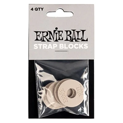 Image de Ernie Ball Strap Blocks 4pk Gray