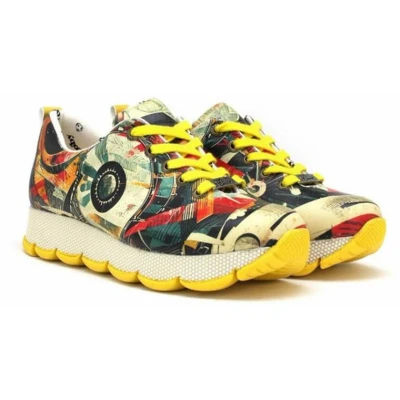 Afbeelding van Goby Retro Spin Dames Sneaker Vegan Handgemaakt Maat 40