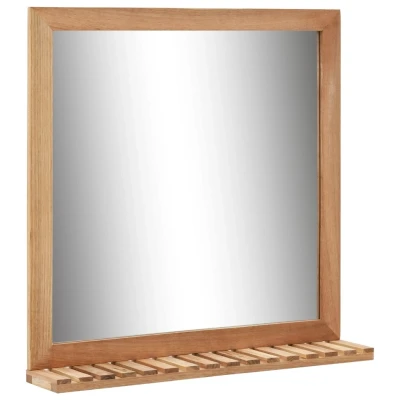Afbeelding van Badkamerspiegel 60x12x62 massief walnotenhout