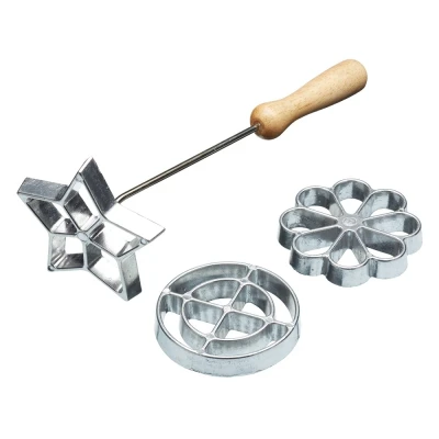 Afbeelding van Kitchen Craft Rozet Mallen IJzer Set/3
