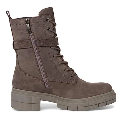Afbeelding van Tamaris Comfort Cowboy/Bikerlaarsjes, Dames, Maat: 40, Anthracite Leer