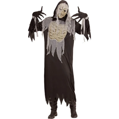 Afbeelding van Widmann Mummie Kostuum Smurfafa Man Zwart Small Halloween Verkleedkleding