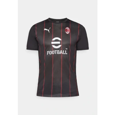 Afbeelding van AC Milan Pre match shirt voor Heren, Zwart/Rood, Maat XL PUMA