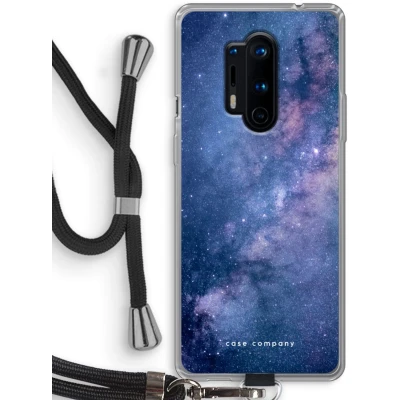 Afbeelding van Case Company® hoesje met Koord geschikt voor OnePlus 8 Pro Nebula Telefoonhoesje Zwart Bescherming aan alle Kanten en Over de Schermrand