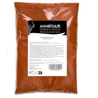 Image de Minotaur Spices Poivrons fumés 2 x 500g (1 kg) de poudre poivron fumé