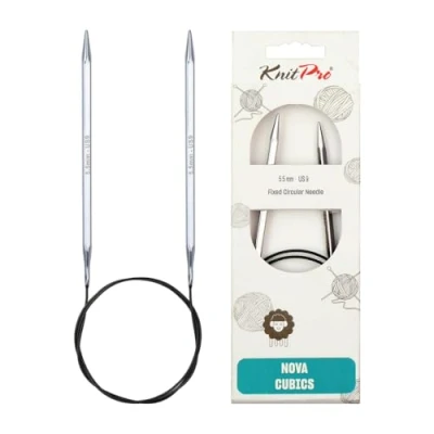 Afbeelding van KnitPro Nova Cubics rondbreinaalden 60cm 5.50mm 3st