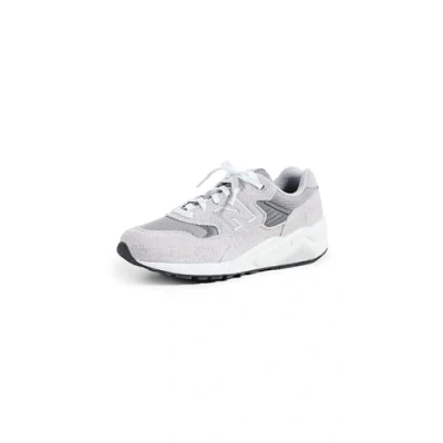 Afbeelding van New Balance 580 Unisex Sneakers laag grey/silvercoloured, Maat: 44, Grey/silver coloured Leer en textiel