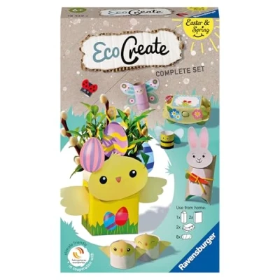 Afbeelding van Ravensburger EcoCreate Mini Pasen Hobbypakket Knutselen met oude verpakkingen