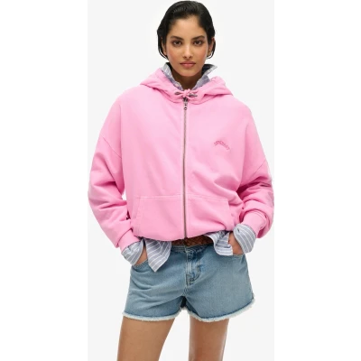 Afbeelding van Superdry Essential Logo hoodie met rits Dames Hoodies