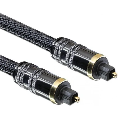 Afbeelding van Optische kabel Enkel afgeschermd Toslink male 5 meter Zwart Allteq
