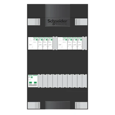 Afbeelding van Groepenkast 1 fase 6 Groepen (3+3) 2 Aardlek (ALS) Advanced/Resi9 Schneider Electric ADV1B206A
