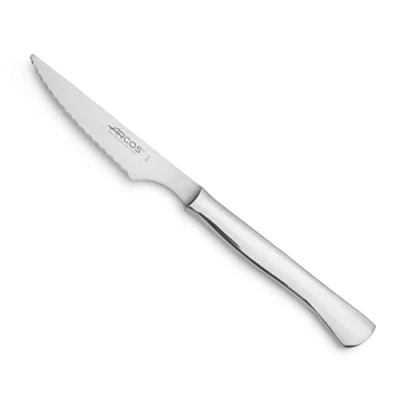 Afbeelding van ARCOS Tafelmes, eendelig tafelvleesmes van roestvrij staal, 10,2 cm, met precisie, gemak en snelheid, eendelige serie, zilverkleurig