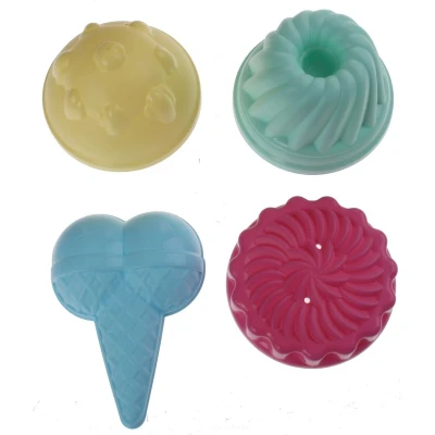 Afbeelding van IJs en Cupcakes Zandvormen, 4st.